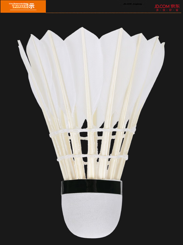 DHS E-E03 Badminton Shuttlecocks, Goose Feather, for Training And Competition, Pack of 3 3