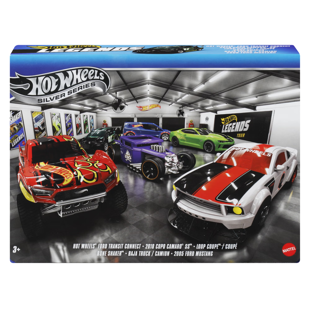 HOT WHEELS Boys Toy Cars 6-Pack Birthday Gift - Hot Wheels Legendary Journey Series Set of 6 JLB24