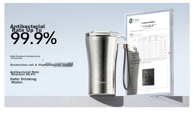 TOMIC Pure Titanium Insulated Coffee Cup Outdoor Water Bottle High-Quality Gift for Women Girlfriend Birthday Present 9