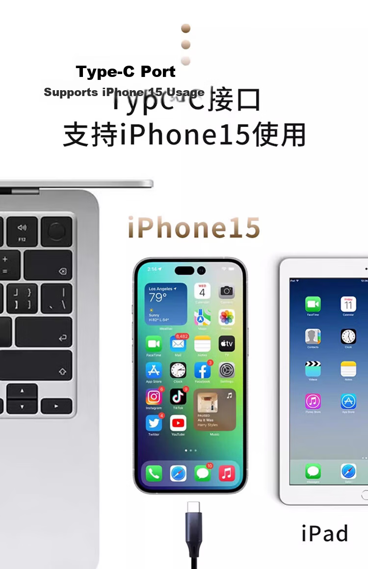 LinkStone Type-C Apple 16 Card Reader, USB-C Multifunctional SD/TF Two-In OTG Card Reader, IPone15 Dash Cam, DSLR Surveillance, Mobile Phone Camera Memory Card 6