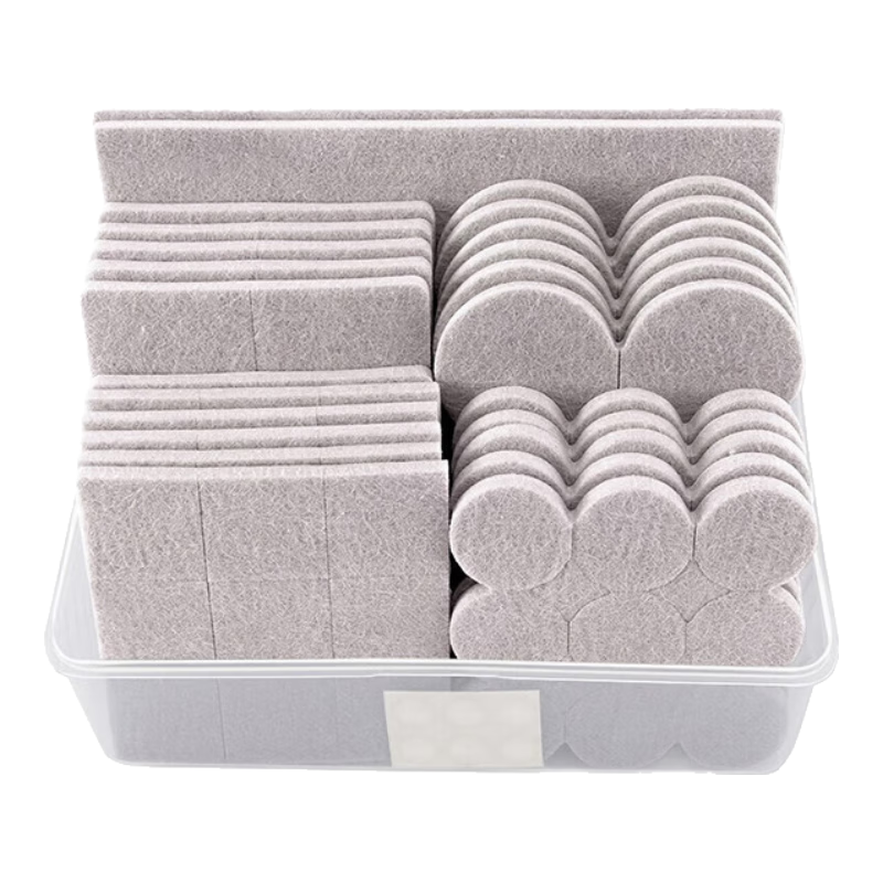 Baoshi Self-Adhesive Floor Pads for Table And Chair Legs, 128 Pieces, Thickened Wear-Resistant, Cuttable, Noise-Reducing And Scratch-Proof