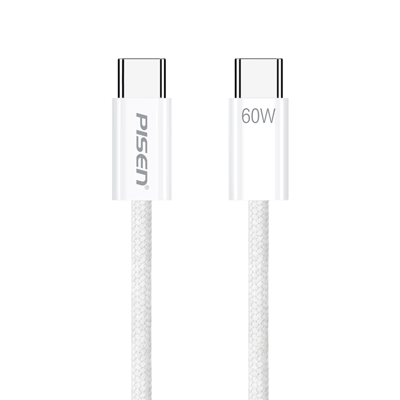 Pisen iPhone 17 Pro Max Dual-Head Type-C Charging Cable PD 60W Fast Charge CtoC Car Charger 3A Universal for Apple 16/15 Huawei Xiaomi Phones iPad Laptop