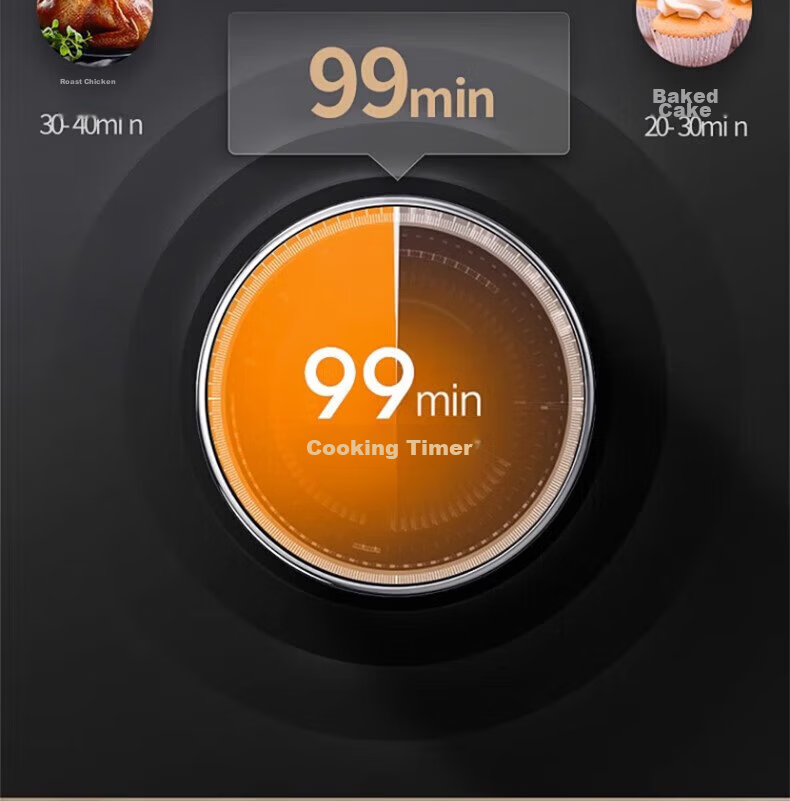 BJ Timer, Kitchen Baking Steaming Fish Student Countdown Time Management Timer, Magnetic Attachment Mechanical Reminder 8