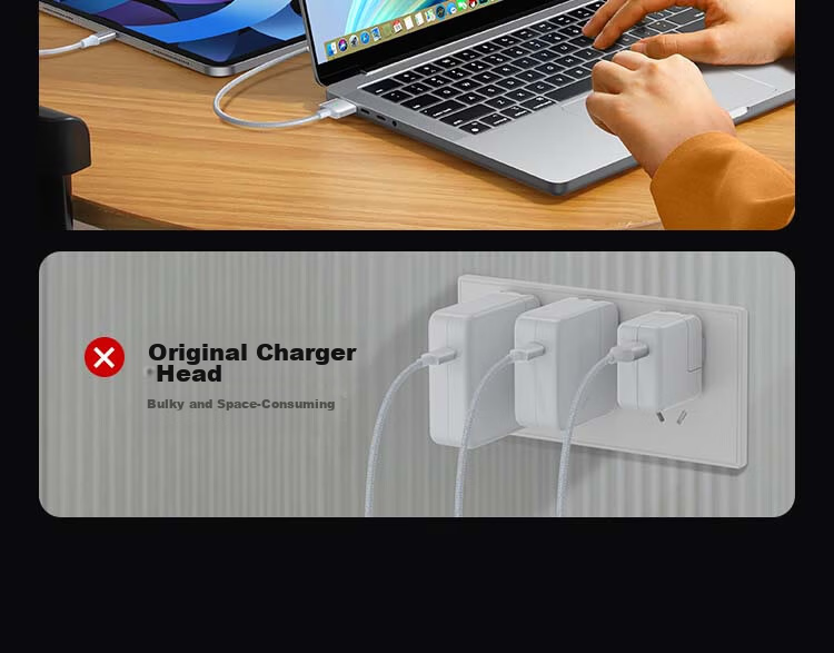 UGREEN 140W Magnetic Fast Charging Cable for Apple MacBook, Magsafe 3 Power Cable, Type-C to T-shaped Connector, 2m, Silver 13