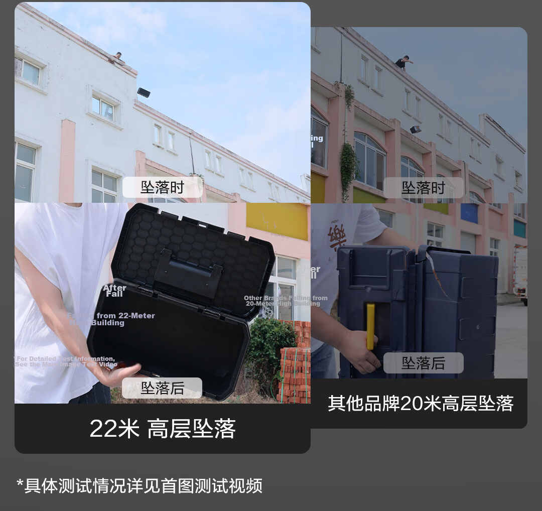 Deli Thickened Toolbox, Empty Plastic Storage Box, Repair And Household Hardware Organizer, 17 Inches, DL-TC270 11