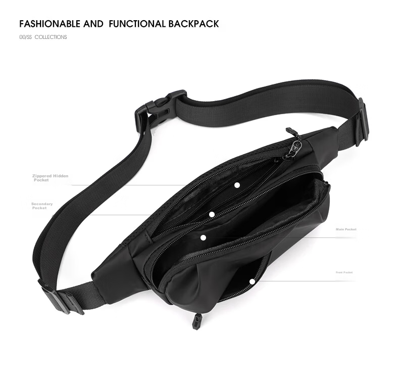 Half Cigarette Men's Single Shoulder Bag Trendy Cycling Outdoor Crossbody Mini Waist Bag Casual Lower Back Bag Student Sports Chest Bag Gift 10