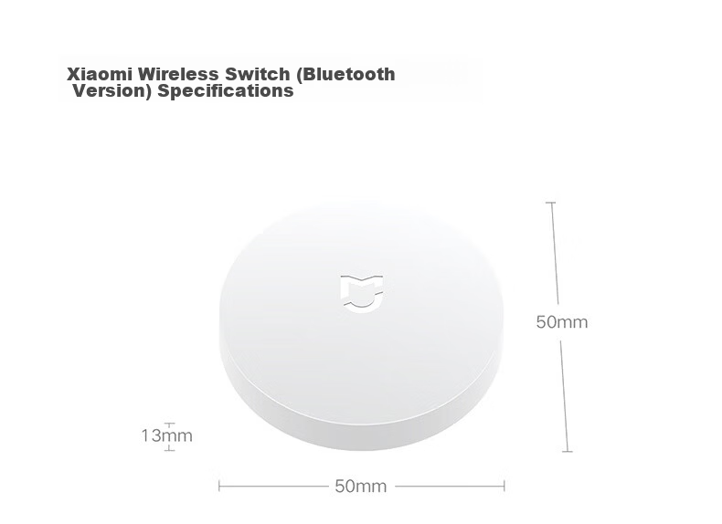 MI Wireless Bluetooth Smart Switch Button Wireless Switch Compatible with Gateway Adhesive and Portable 24