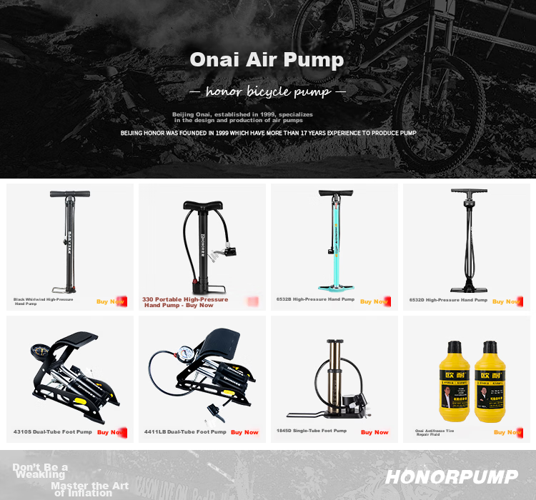 Ounai Foot Pump High Pressure Bicycle Electric Motorcycle Car Portable Pedal Inflator 13