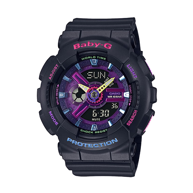 CASIO BABY-G Women's Sports Electronic Student Watch Japanese Korean Style Gift for Girlfriend BA-110XTM-1A