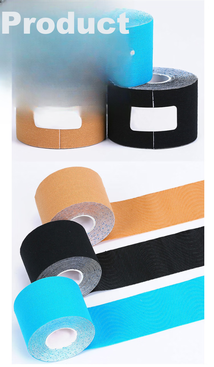 Chidong Muscle Patch Elastic Bandage Self-Adhesive Muscle Patch for Strain Sports Tape 5cmx5m Blue 13