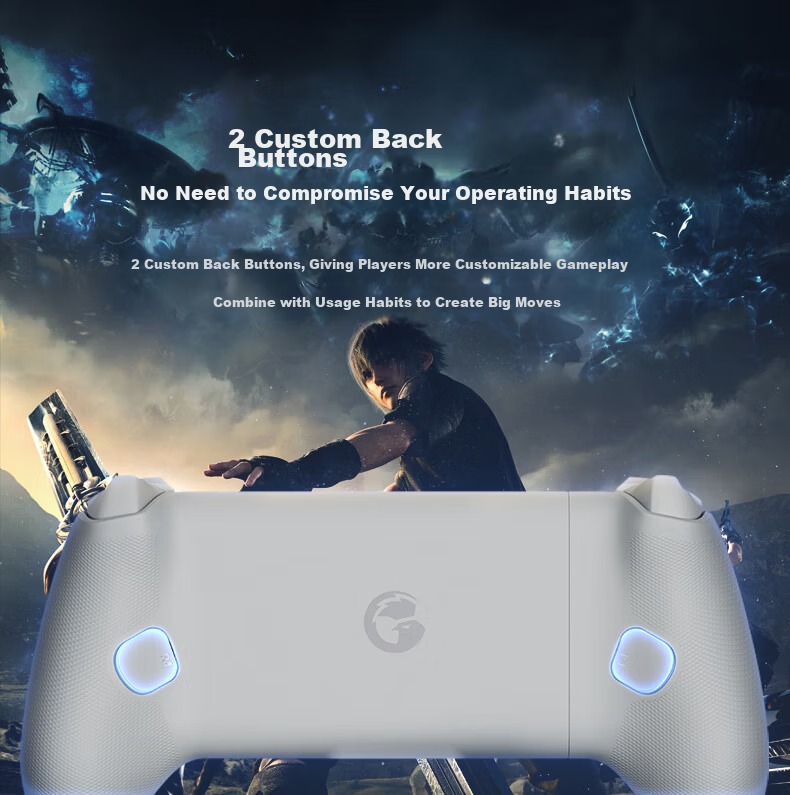 GAMESIR G8 Sagittarius Type-C Mobile Game Controller for Android iOS iPhone 15 with Extendable Handle, Streaming, Hall Sensor Joystick, Delta Design 16