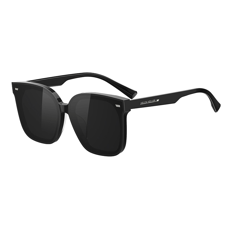 Helen Keller Men's Polarized UV Protection Sunglasses Large Frame Slimming Women's Driving Sunglasses