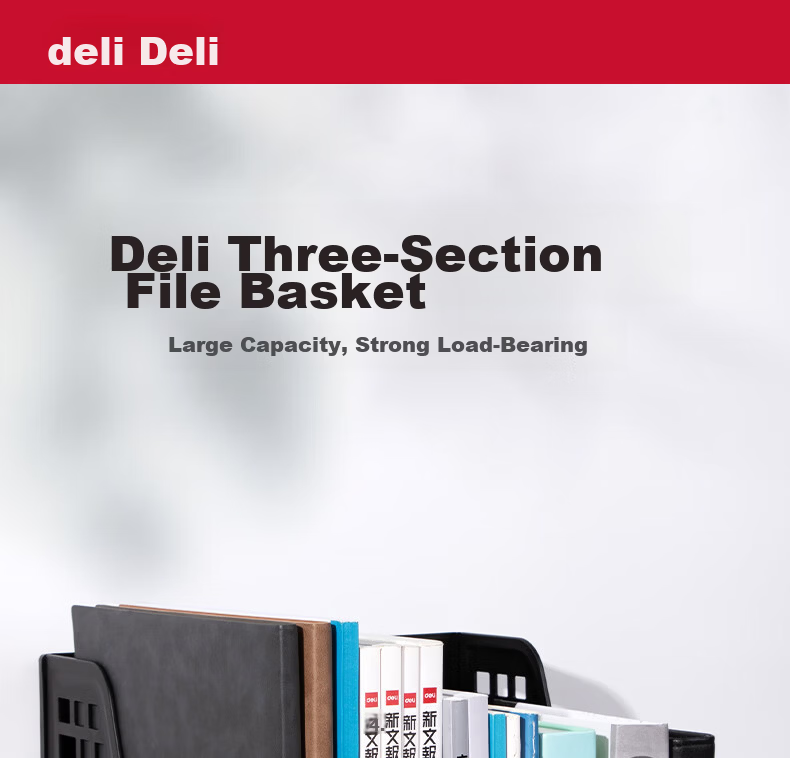 Deli 4-Tier Desktop File Organizer Document Holder Office Storage Rack Gray 1