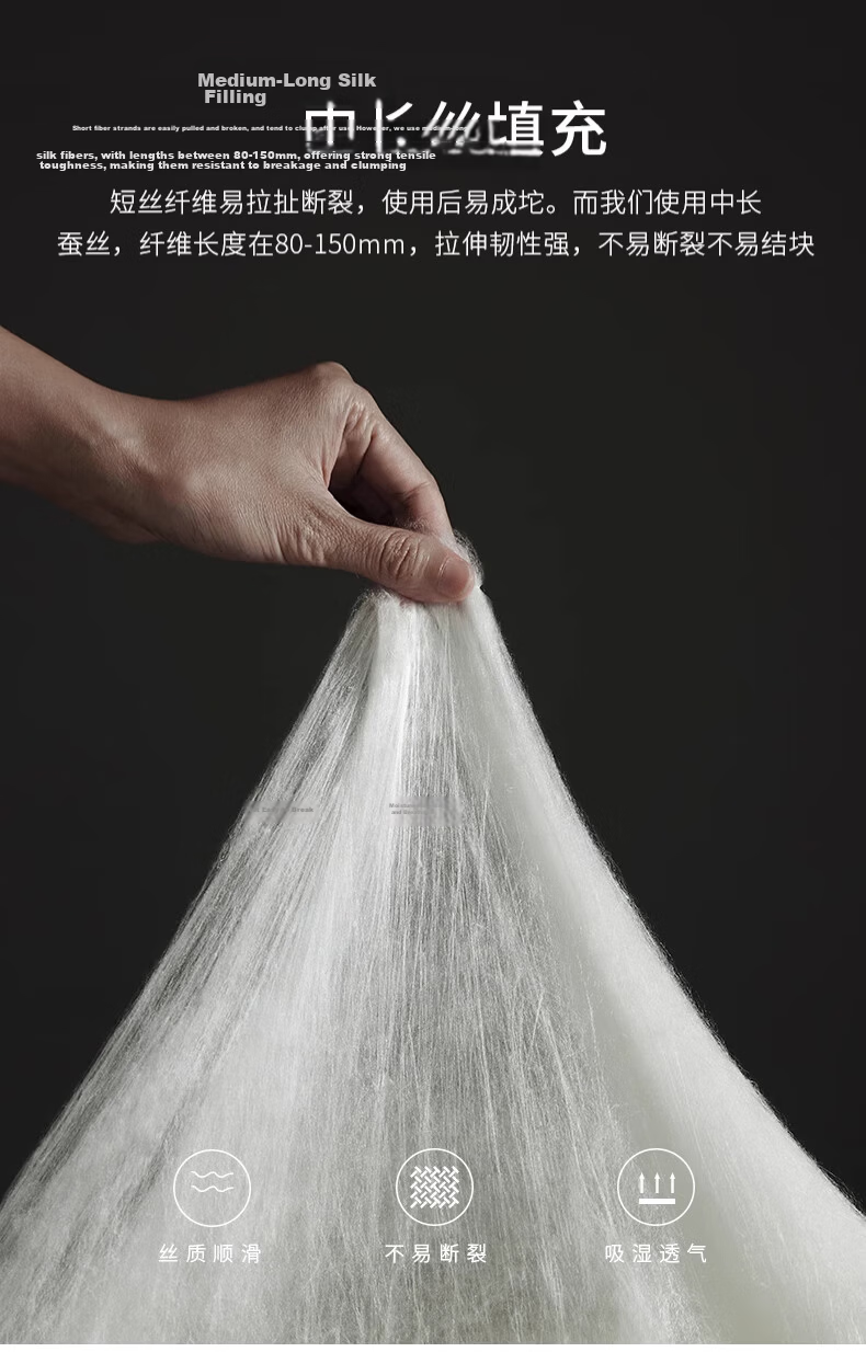 Wuyinliangpin Class A [100% Cotton Satin], 100% Silk Summer Cooling Quilt, Luxury Jacquard Air Conditioning Blanket, Approximately 2 Jin (1 Kg), 150*200cm 3