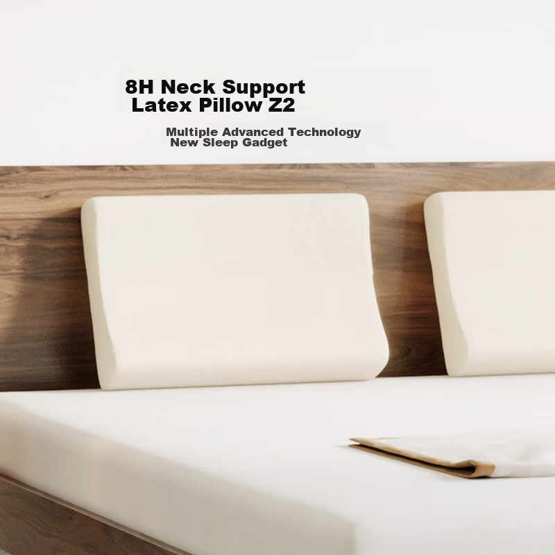 8H Thailand 92% Natural Latex Pillow Adult Cervical Spine Support Sleep Aid Pillow Z2 White