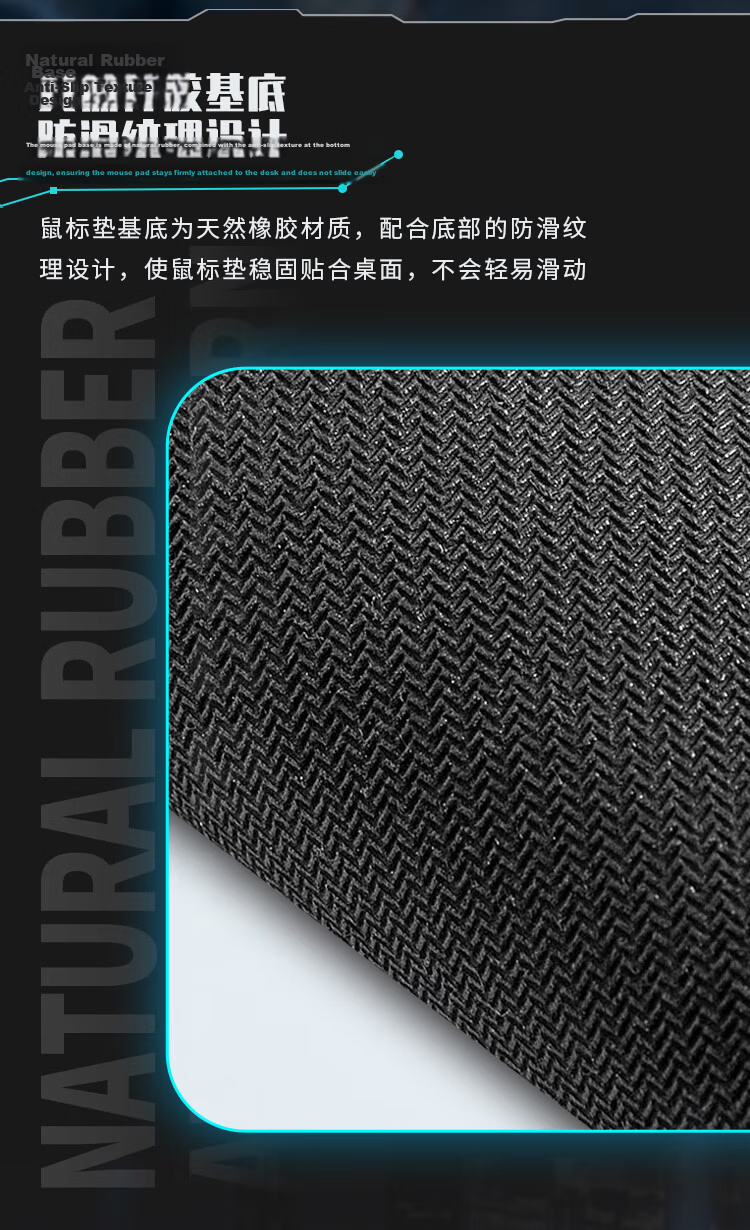 AOC Gaming Office Mouse Pad Medium Small 300x250x3mm Keyboard Computer Desk Mat M102/93 Geometric Blue Black 5