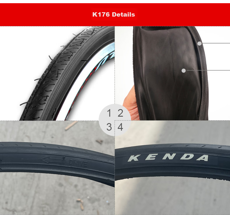 KENDA Road Bicycle Inner Tube, 700*23/25c, Butyl Inner Tube with Extended Valve Stem And Pressure-Resistant Inner Liner 10