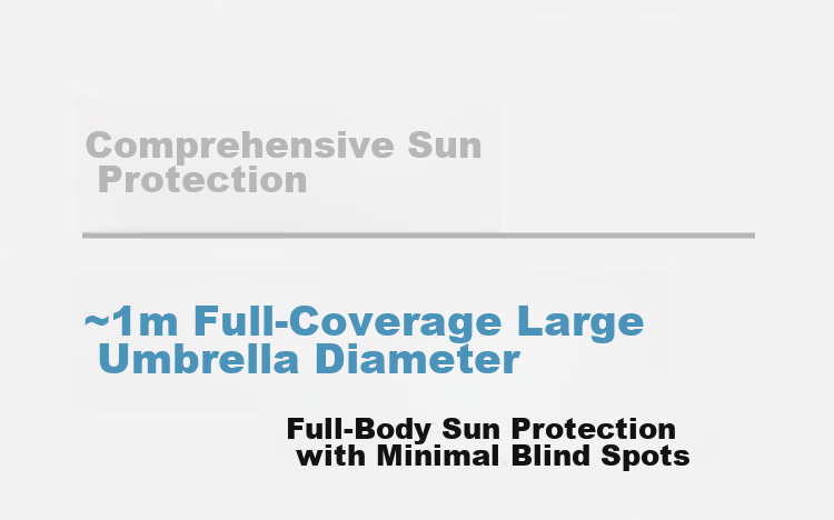 Beneunder UV Protection Sun Umbrella Sunscreen Umbrella Three-Fold Double-Layer Black Coated Rain and Sun Umbrella BM011 Bluebell 13