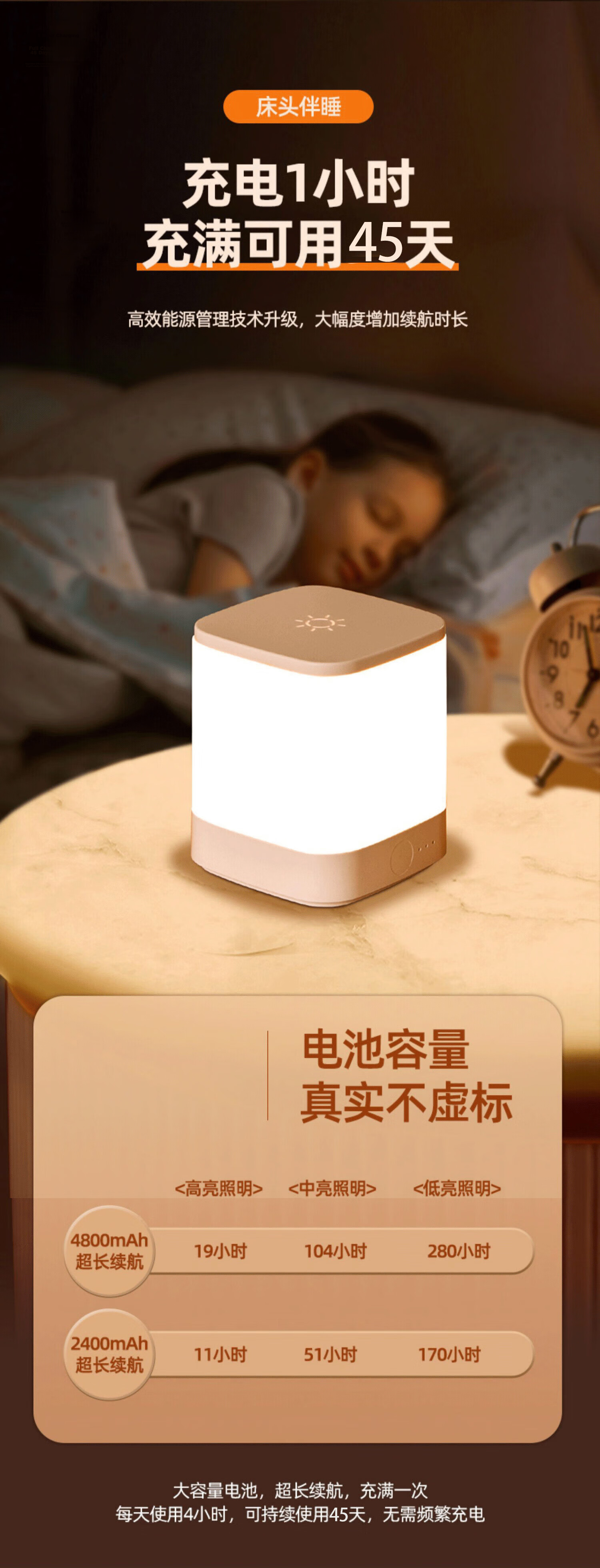 Heart Lock Voice-Controlled Night Light with Smart Voice Control, Motion Sensor Bedside Lamp, Rechargeable Bedroom Light for Baby Feeding, Eye Protection, And Sleep Aid 9