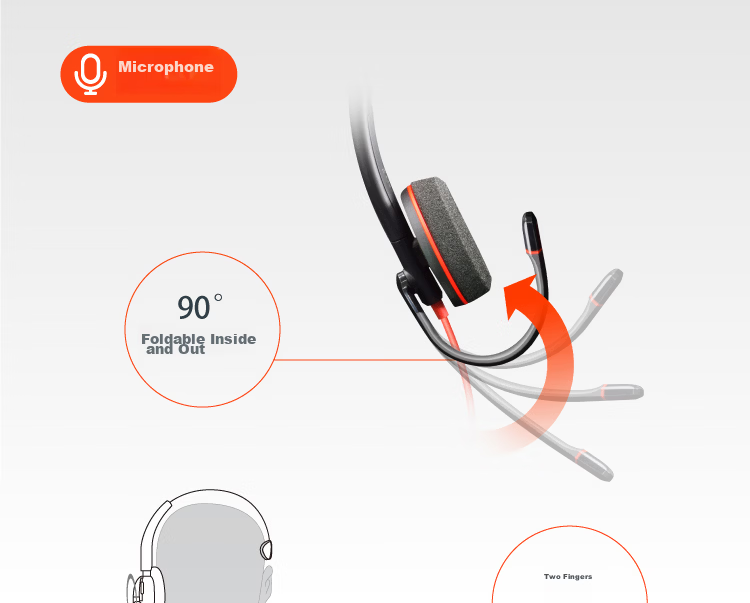 PLANTRONICS C3310 Headset Call Center Customer Service Noise-Cancelling Earphone (TYPE-C/A Interface) for Computer 7