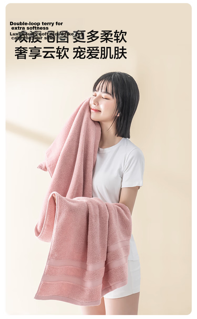 JDJZ 400g Extra Soft Cotton CP Bath Towel A Class Extra Large Thick Absorbent Unisex Bath Towel Grey Blue 8