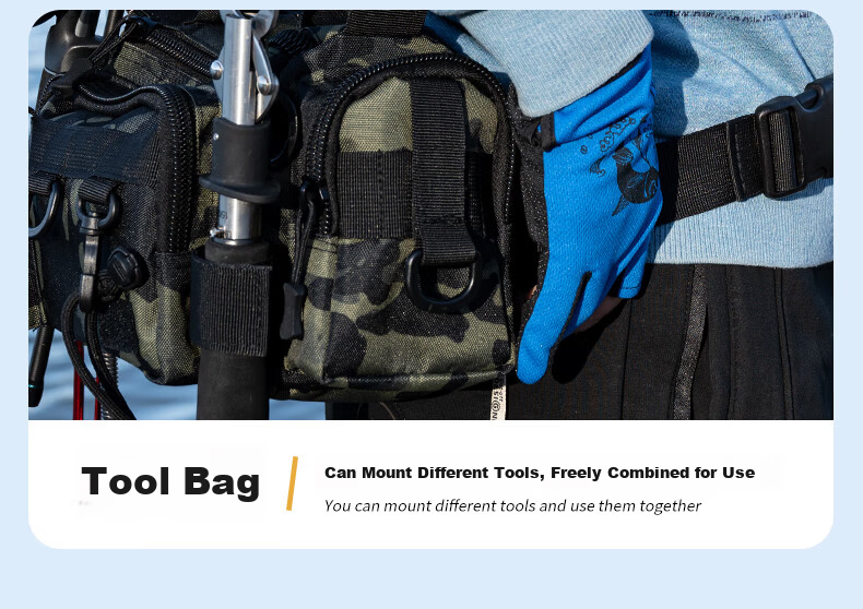 Grsaed Multifunctional Lure Waist Bag Crossbody Fishing Rod Bag Fishing Gear Rod Accessories Storage Bag Military Green 13