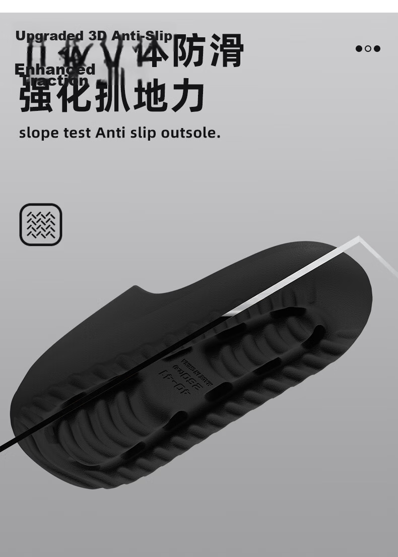 MEXICAN Slippers for Men, Quick-Drying Outdoor Wear, Summer Home Use, Couples' Sandals, Bathroom Shower Non-Slip Silent, Black 44-45 6