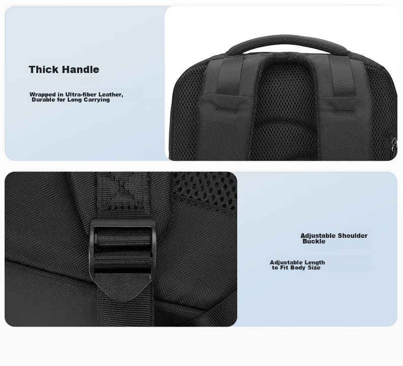 Xinxiuli Backpack, Fashionable Business Laptop Bag, 16-Inch Notebook Bag for Men, Commuter Large Capacity Backpack, College Student Schoolbag 10
