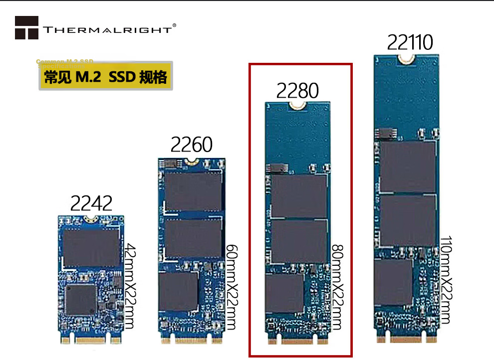 Thermalright TR-M.2 2280 Type A SSD Heatsink, Aluminum Alloy SSD Heat Spreader, Cooling Pad 3