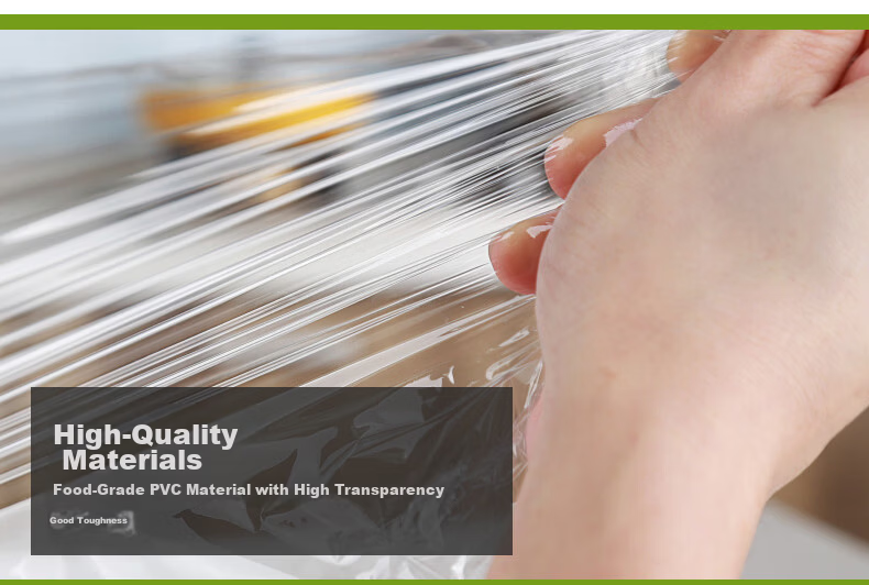 Jinghuisichuang PE Food-Grade Cling Film, Extra Large Roll [300m*40cm], Fresh Food Preservation Film, Hand-Tearable Food Wrap, JH0094 5
