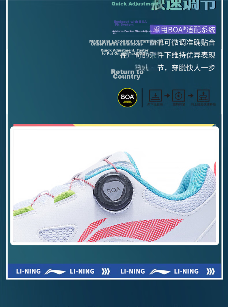 LI-NING MAGE ESS Table Tennis Shoes Professional Unisex Badminton Training and Competition Sports Shoes Bright Blue Size 41 4