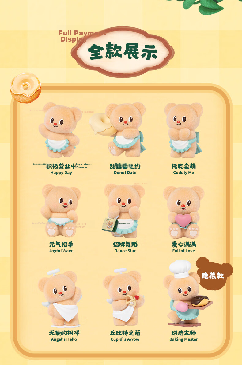 Funism Butter Bear Business Day Blind Box Figure Official Merchandise Desktop Decoration Birthday Gift Single Box 3