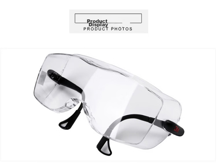 3M Protective Goggles, Dust And Fume Resistant, UV Protection, Safety Glasses, Impact-Resistant, Splash-Proof, for Factory And Laboratory Use, Clear Lenses, Suitable for Nearsightedness, 12308 10