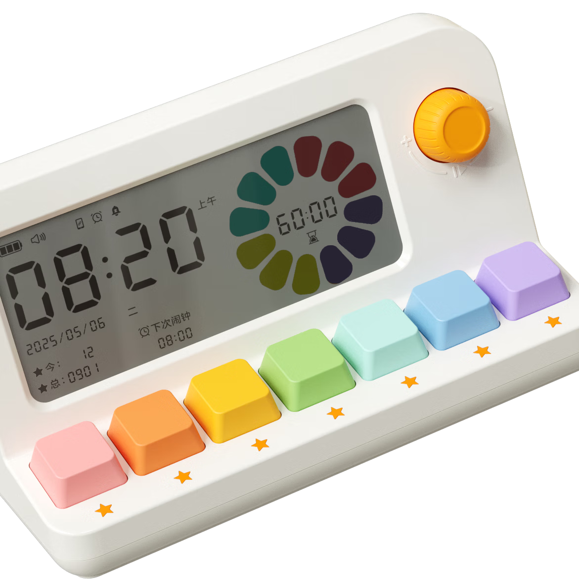 Guanguan Bear Children's Good Habit Training Machine for Early Primary School Students Time Management Tool Study Check-in Timer Alarm Clock Gift