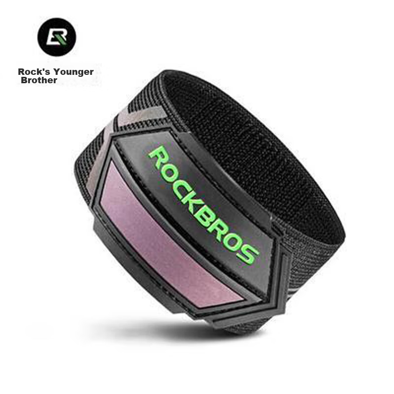 RockBros Bicycle Reflective Leg Bands Night Riding Road Running Warning Arm Bands High Visibility Safety Mecha Style