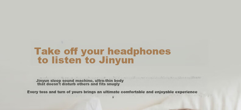 KINYO 2026 New Bone Conduction Sleep Sound Pillow Bluetooth Speaker White Noise Audio Device X60 13
