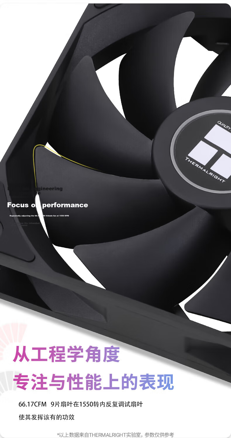 Thermalright TL-C12CW, White 12cm Entry-Level Pressure Fan, Classic Magnetic Stable S-FDB Bearing, 4PIN Daisy-Chain PWM Connector, 1550 RPM 3