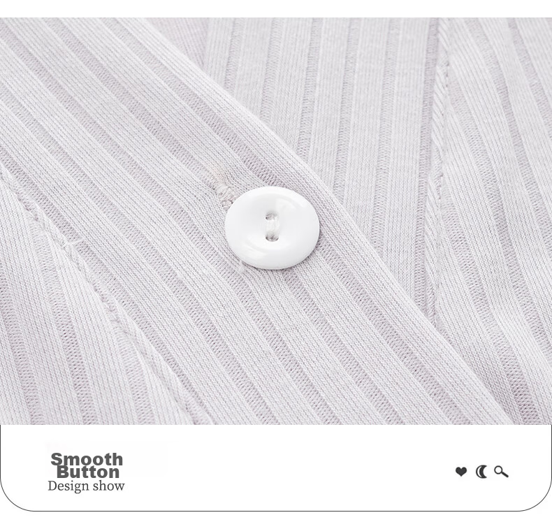 Xueqiman Women's Padded Maternity Nursing Homewear Postpartum Confinement Spring Summer Thin Long Sleeve Pajamas Suitable for Outside Wear 14