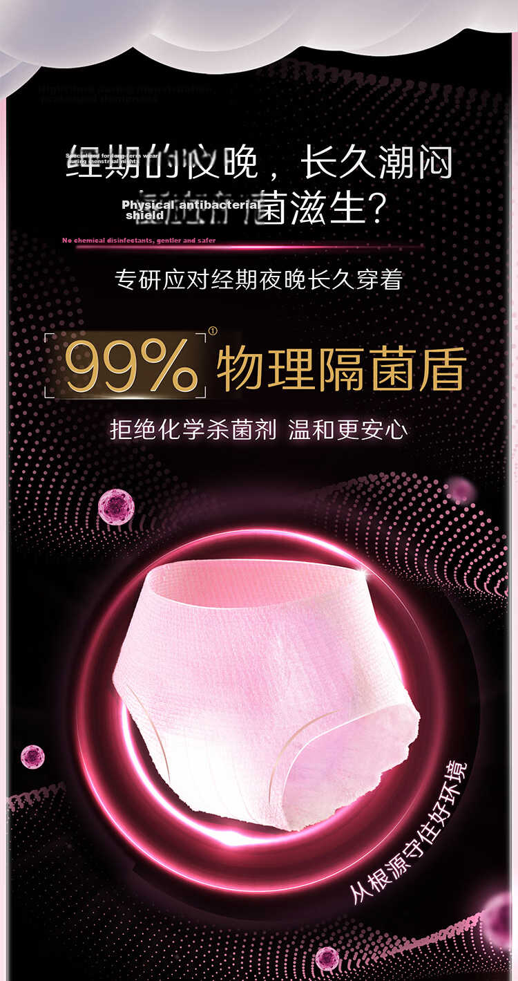 Kotex Soft Core Night Pants L Size 6pcs Night Use Sanitary Pants Breathable Ultra-thin Summer JD Self-operated 2