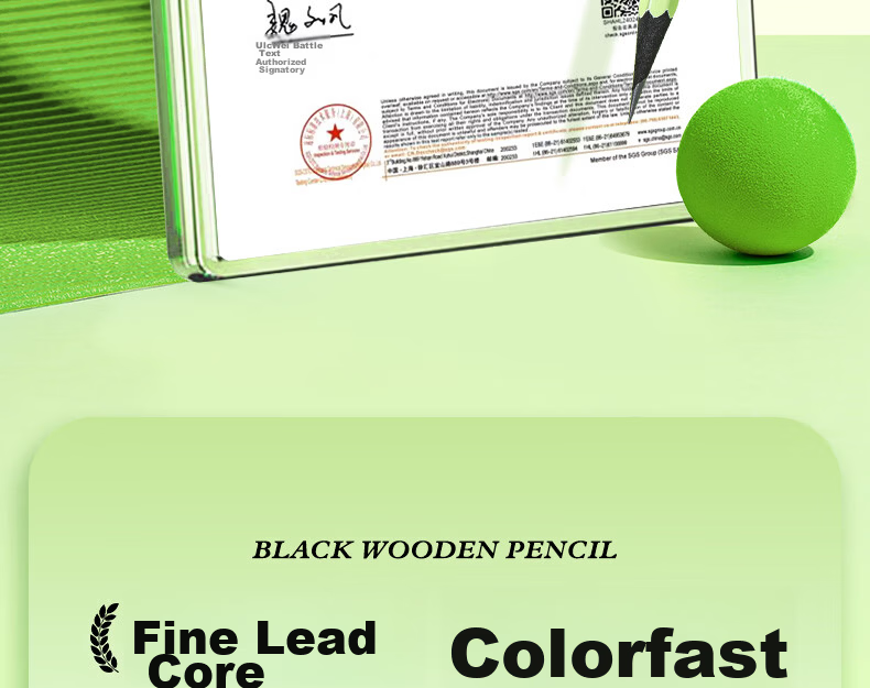 M&G Stationery HB Pencil Black Wood Small Green Hexagonal High-End Pencil for Primary Students Marking Pencil Exam Special Back-to-School Handwriting Drawing 10pcs/Box AWP32019 8
