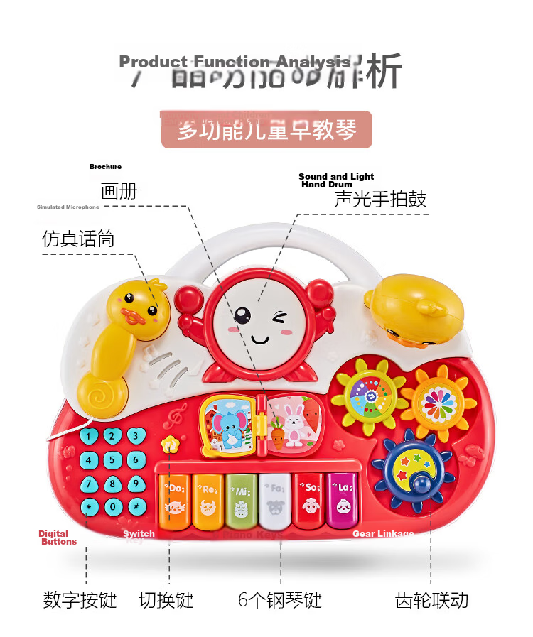 AoZhiJia Loud Speaker Voice-Changing Toy for Infants And Children, Birthday Gift for Babies Aged 1-3, with Recording And Amplification Function, Can Be Blown As An Instrument 12