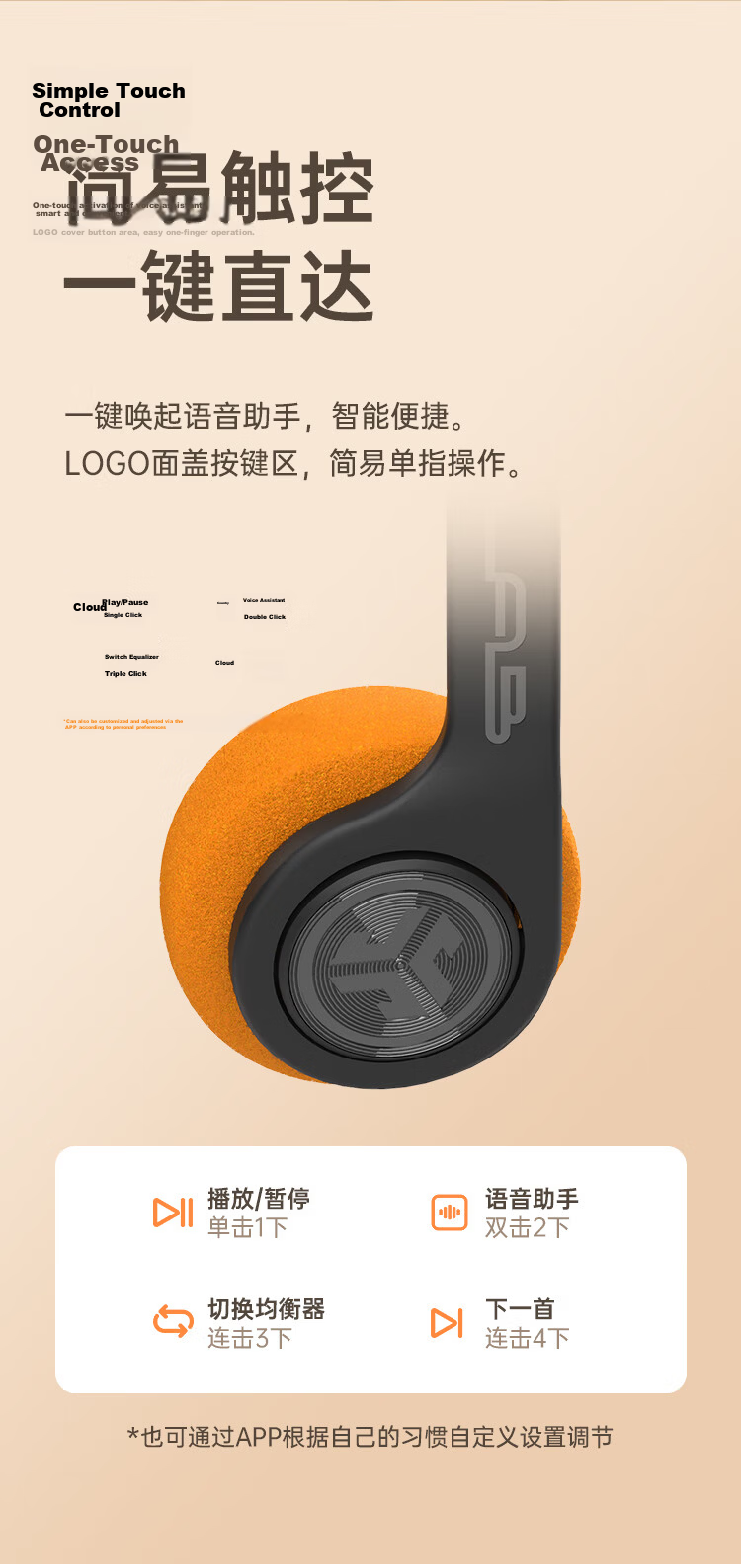 JLab Rewind 2 Retro Over-Ear Headphones Stylish Digital Lightweight Compact High-Quality Wireless Bluetooth Music Headset 520 Gift Black 12