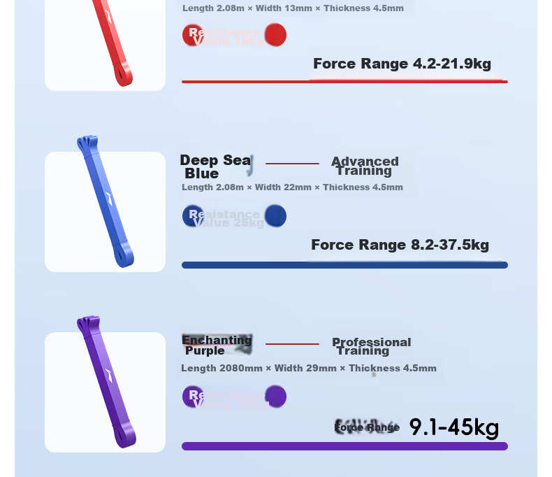 Li-Ning Elastic Band, Pull-Up Assistance Band, Middle School Exam Auxiliary Band, Fitness Resistance Training Band for Men, Single Bar Rope, 25kg 22