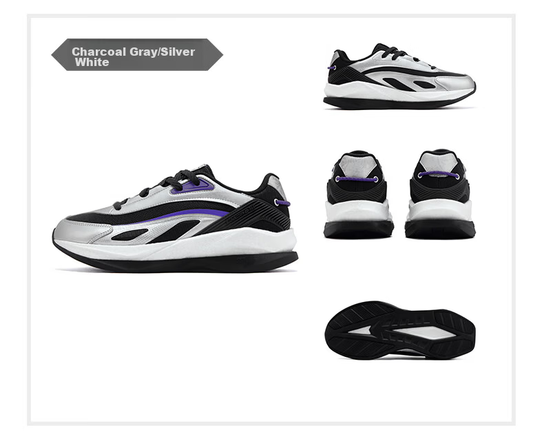 361° Spaceship Men's Sports Shoes Autumn Thick Sole Retro Casual Running Outdoor Cushioning Shoes 672536701-2 32