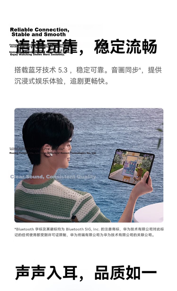 Huawei FreeBuds SE 2 Bluetooth Earphones 40H Long Battery Life/Fast Charging/Bluetooth 5.3/Lightweight Compact/Audio Entertainment Taro Purple 9