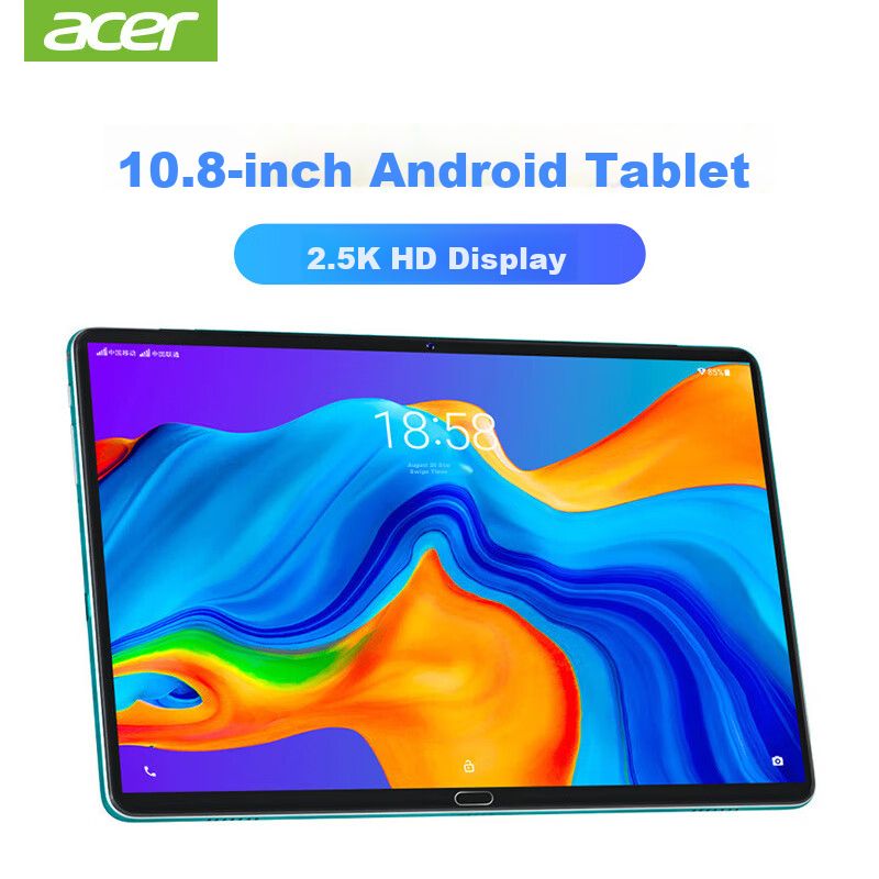 Acer PAWBO 10.8-inch Android Tablet 2.5K HD 8-Core Processor 6GB RAM 128GB Storage WiFi Silver Gray P52 Pro