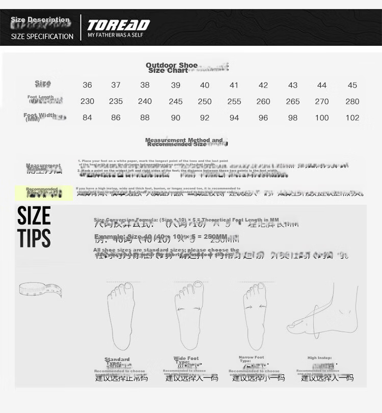 TOREAD Men's Stream Tracing Shoes, Spring And Summer Non-Slip Breathable Quick-Drying Beach Shoes, Mesh Water Wading Hiking Sandals TFEECN81911 21