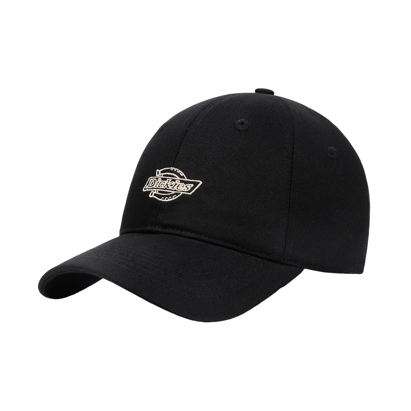 Dickies American Style Baseball Cap Unisex Soft Top Duckbill Hat Pure Cotton Outdoor Sunshade Black