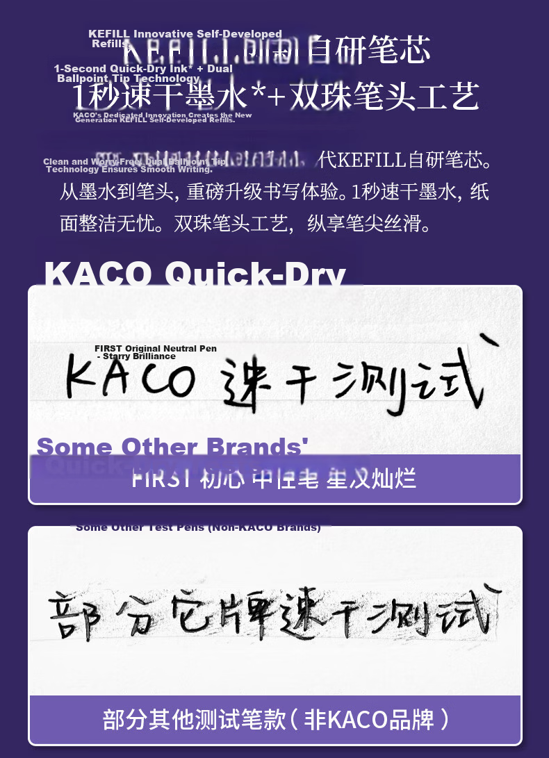 KACO National Museum of China Collaboration 0.5mm Black Gel Pen Quick-Dry Signature Pen for Students, Middle School Exam Pen Xinghan Canlan Edition, 1 Piece 7