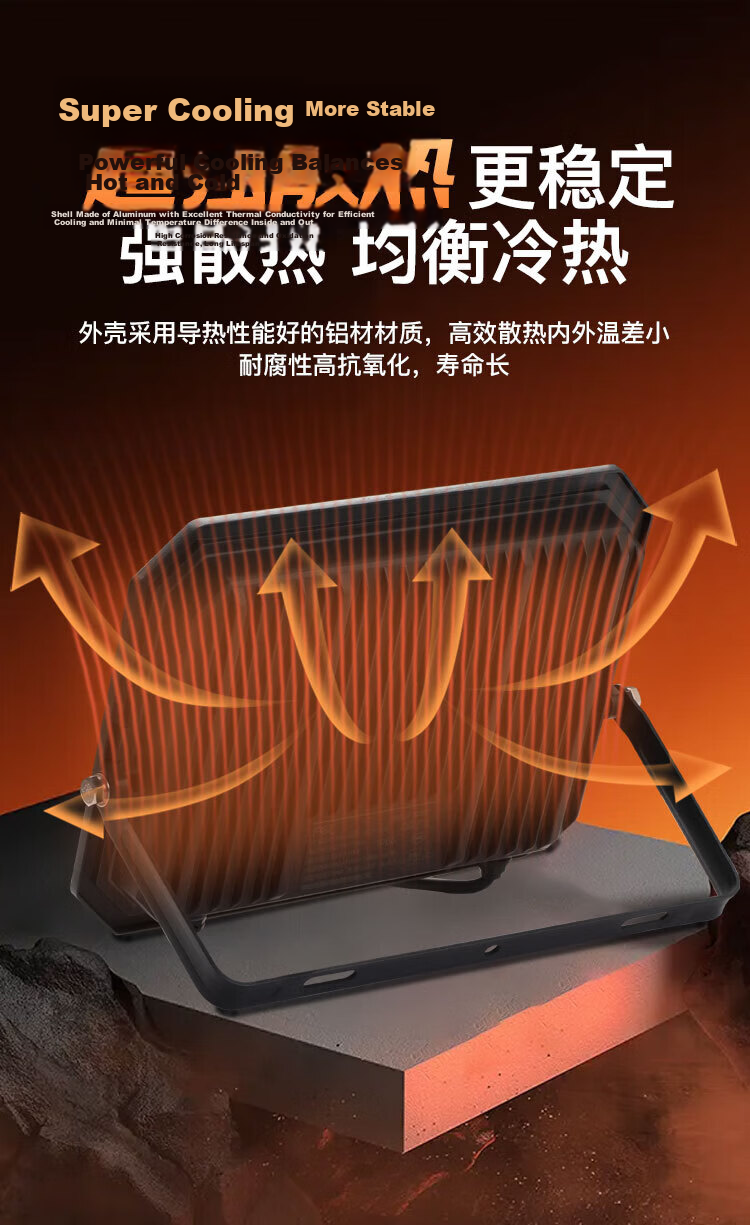 Foshan Lighting (FSL) LED Floodlight Spotlight Outdoor Garden Construction Site Lighting Outdoor Searchlight High Brightness IP65 Waterproof 150W Floodlight White Light 6500K 10